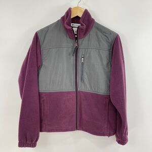 Columbia Women’s Fleece Jacket Medium Purple Cozy Athletic Athleisure